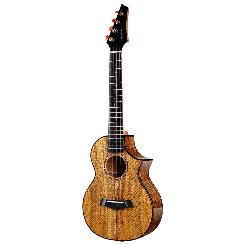 

Enya MUC-MG6 23 Inch Ukulele 5A Tiger Stripe Mango Wood Compensatory Beef Bone Small Guitar Electric Case Full Single Ukulele