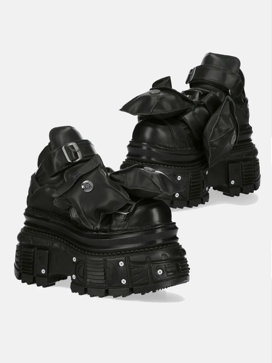 

Gothic Style Dark Avant-Garde Function Platform Shoes Niche Retro Platform Shoes Super Height Increasing for Men and Women