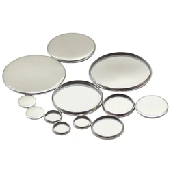 BoYuTe (100 Pieces/Lot) Stainless Steel Blank Tray Base for Round 6-8-10-12-14-16-18-20-25mm Cabochon Stone Jewelry Materials