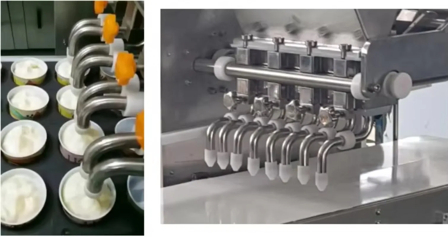 Commercial Paste Filler Multi Station Depositor for Cup Cake Making Machine Bakery Custom