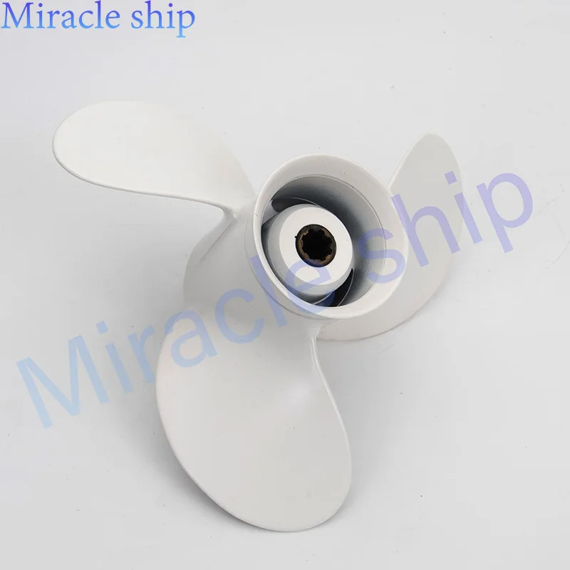 683-45941 Propeller 683-45941-00-EL 9 1/4 X 12 For Yamaha 9.9-15Hp Aluminum 8 Spline Teeth Engine Accessories