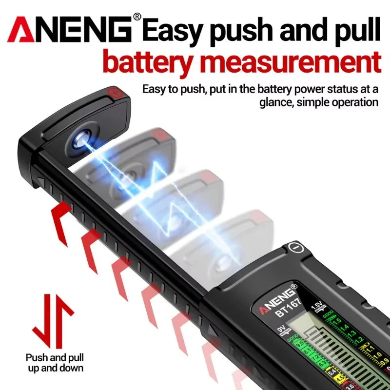 Battery Detector LCD 9V 1.5V Universal Button Battery Tester Voltage Test Checker Power Supply Diagnostic Tool