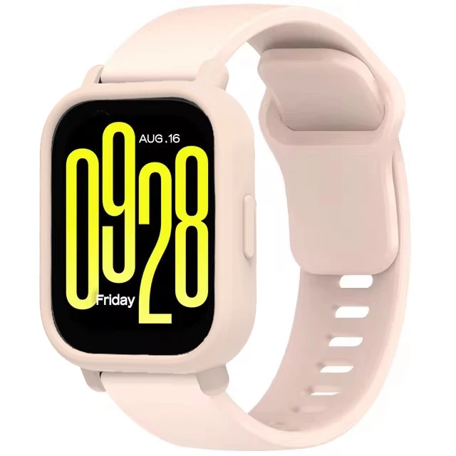 Silicone Casp + Strap For Xiaomi Redmi Watch 5 Active Soft Bumper Protector Shell For Redmi Watch 5 Lite Official Silicone Band