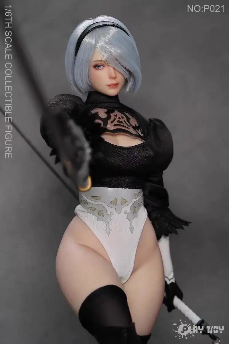Pré-venda brinquedo de jogo p021 figura nier beleza 2b irmã médica grau silicone corpo 12in 1/6 figura de ação boneca modelo soldado
