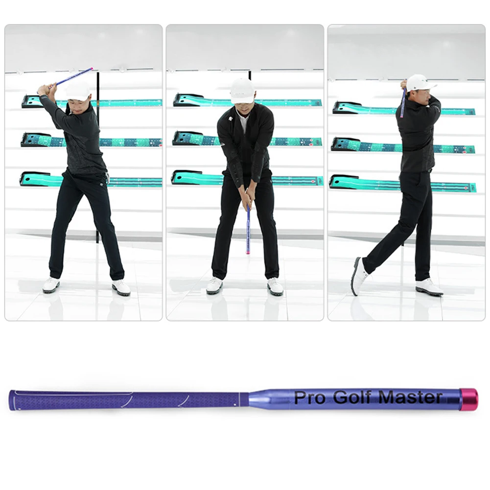 골프 스윙 트레이너 경첩/팔 회전/어깨 회전을 개선하기 위해 미끄럼 방지 고무 그립이 있는 경량 골프 자세 교정기