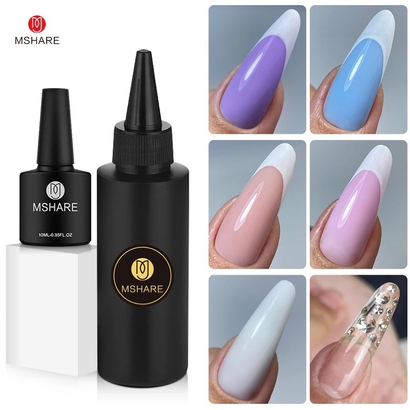 MSHARE 250g Liquid Acrylic Gel Acrygel TPO Free Builder Nail Gel For Nails Extension Constuction Self Level Soak Off UV LED Gel