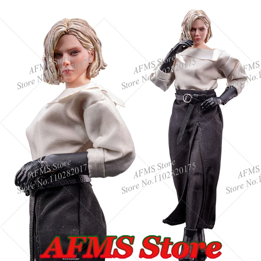

1/12 Scale Collectible Figure ‌Grace White Shirt Skirt Stockings Clothes Set Fit 6Inch Action Figure Women Soldier Dolls