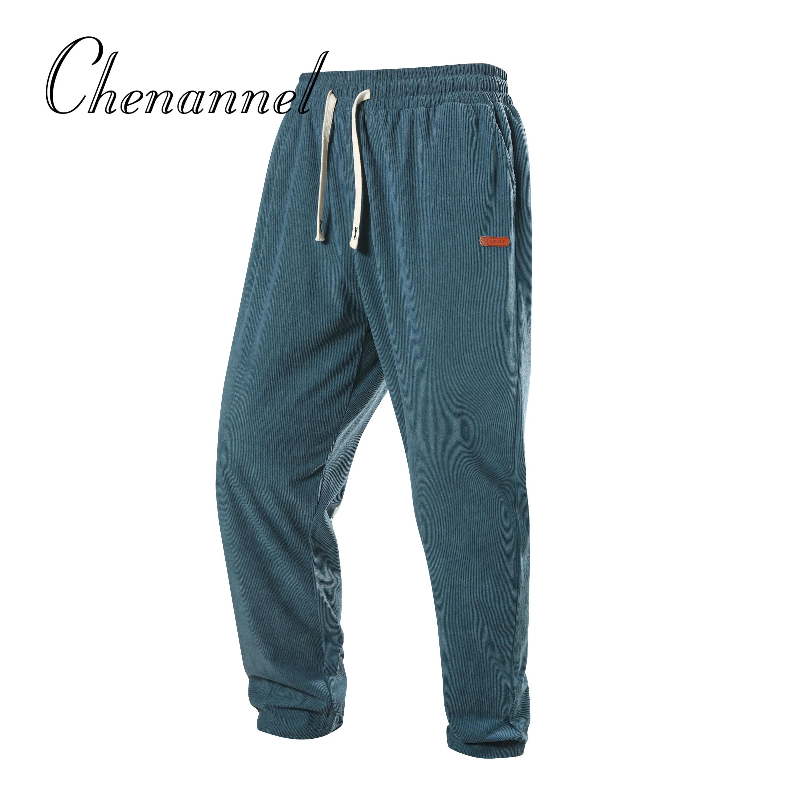 

Leg pants men's autumn and winter fashion brand knitted overalls loose sweatpants casual autumn men's pants