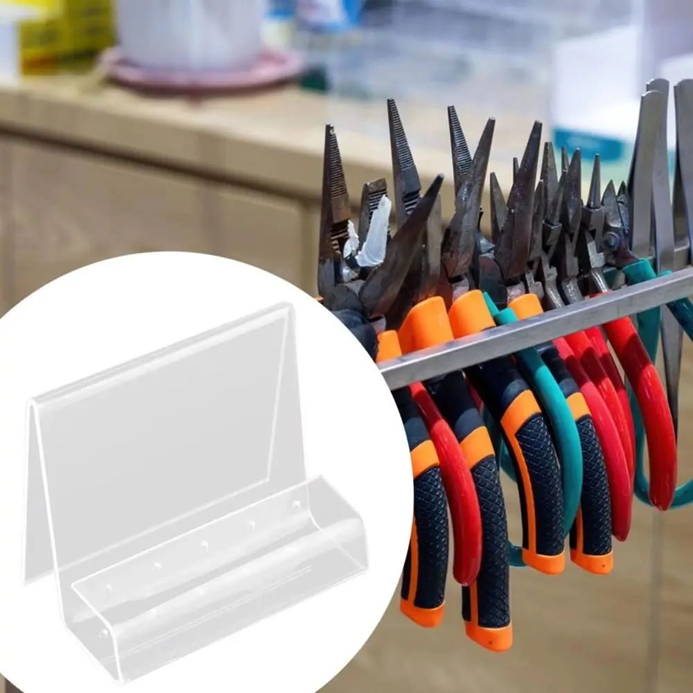 Support de pinces en acrylique, Design peu encombrant, support moderne, organisateur d'outils de bijoux, présentoir Transparent