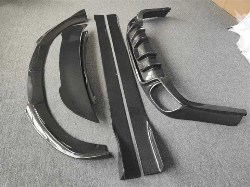 For Porsche Panamera 970.1 2010-2013 Real Carbon Fiber Front Lip Rear Bumper Diffuser Side Skirt Trunk Spoiler Body Kit Splitter