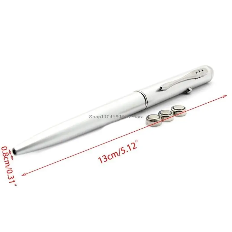 قلم حبر جاف سحري قلم حبر غير مرئي مع مستلزمات حفلات أعياد الميلاد بالأشعة فوق البنفسجية LED #6