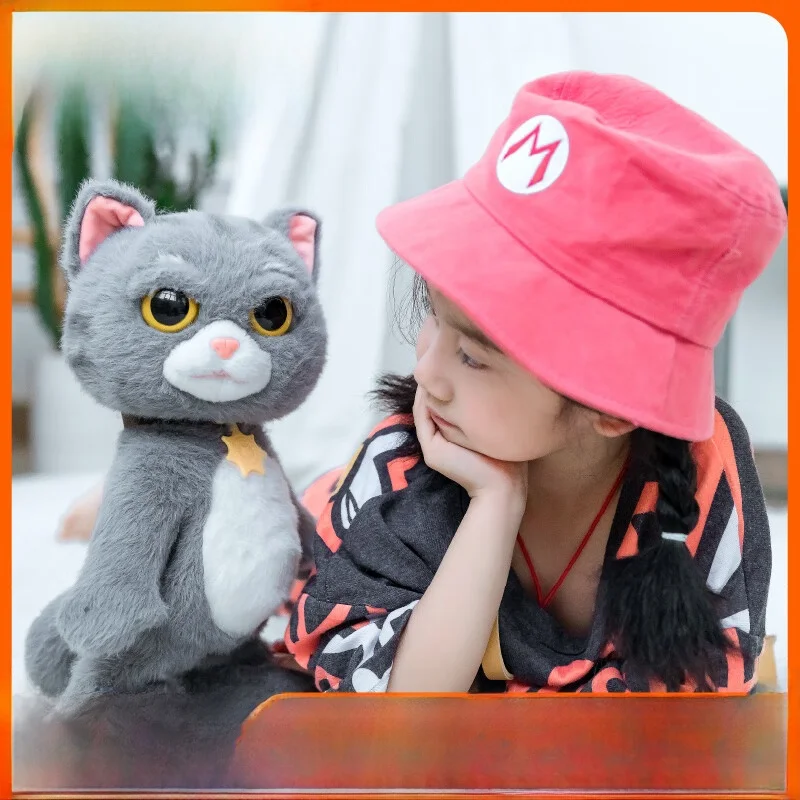 

Плюшевая игрушка-тигр: говорящая, поющая, танцующая мягкая игрушка для детей, с узором в виде гнезда/точки