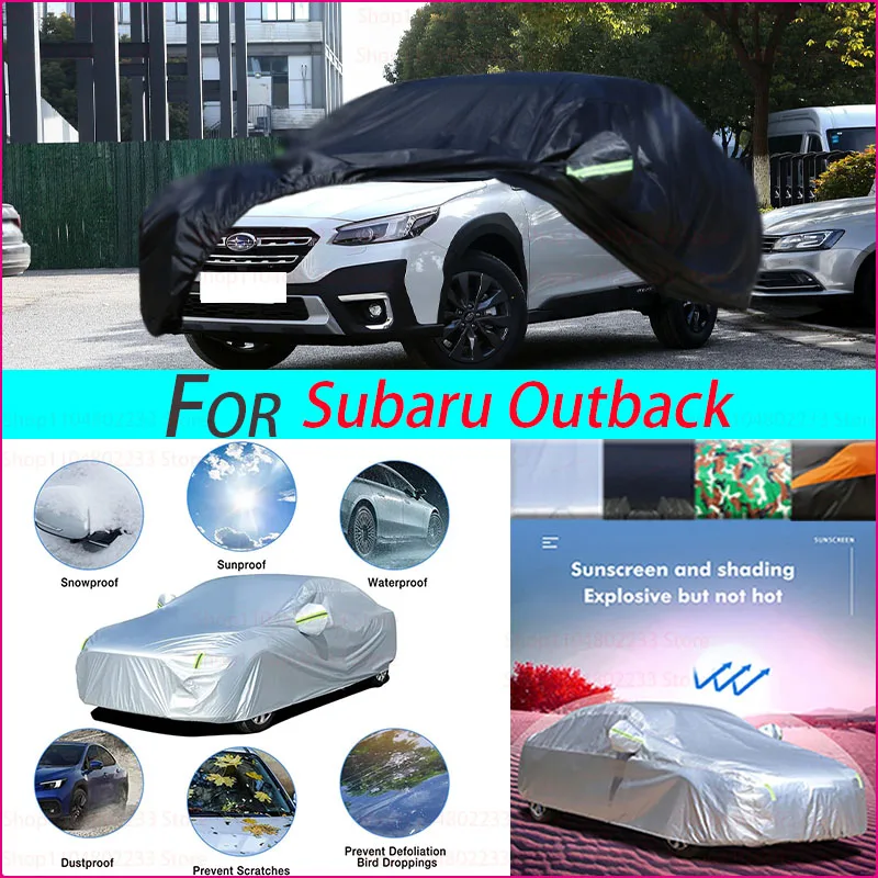 

190T Car Cover Protection Sunscreen Heat Insulation Dust Resistant Scratch Car Exterior Accessories For Subaru Outback