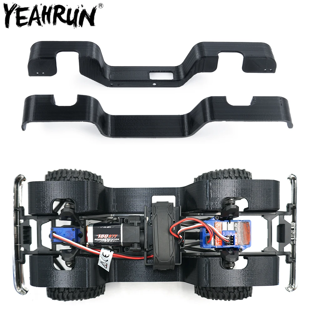 Yeahrun 2pcs Kohle faser Kotflügel Kotflügel Liner für 1/18 TRX-4M k10 High Trail RC Crawler Auto Dekoration Teile