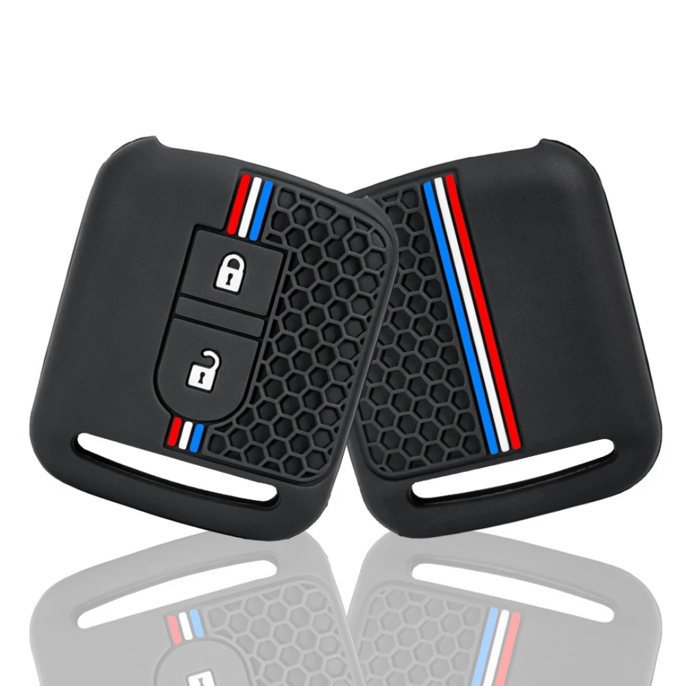 New Remote Car Silicone Key Case For Nissan Qashqai Micra Navara Almera Note 350Z Pathfinder Key Fob Rubber Cover 2 Buttons