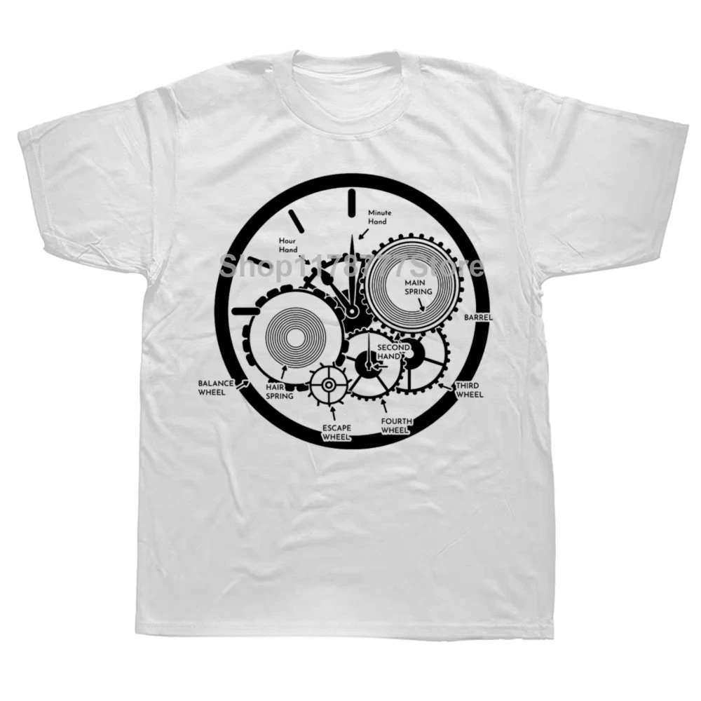 Funny Watches Watchmaker T Shirts Streetwear Short Sleeve Birthday Gifts Mens Clothing Fashion High Quality T Shirt view 3