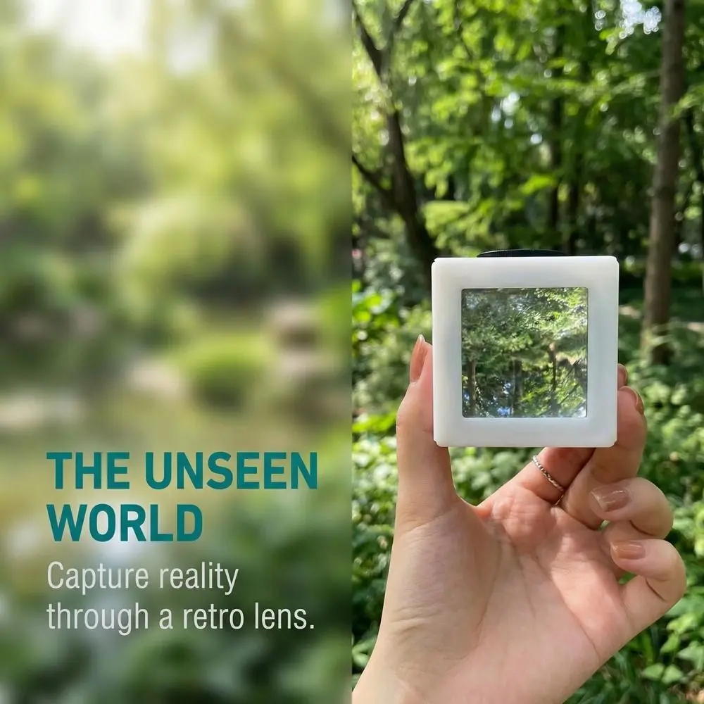 Fresnel Lens Portable Viewfinder Frame Vintage Handmade Optical Viewfinder Optical Lens Waist-Level Finder Creative Photography