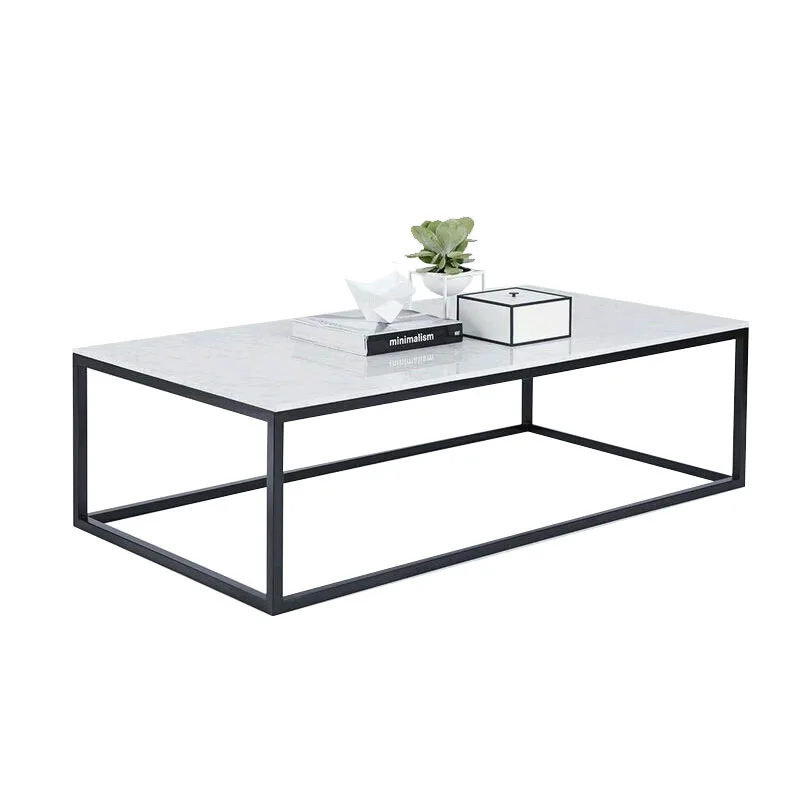 

Small apartment, rectangular coffee table marble, living room, exhibition hall table