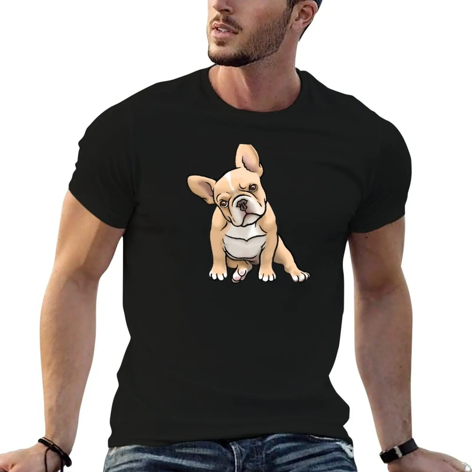 Frenchie T-Shirt Anti-Perspiration Workout Top