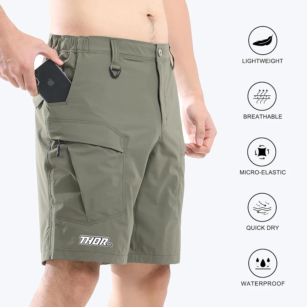 

THORSOL Bike Pants Man Mountain Bicycle Downhill Shorts Enduro Off-Road Cycling Racing Motorcycles Trousers Short Cycliste Homme