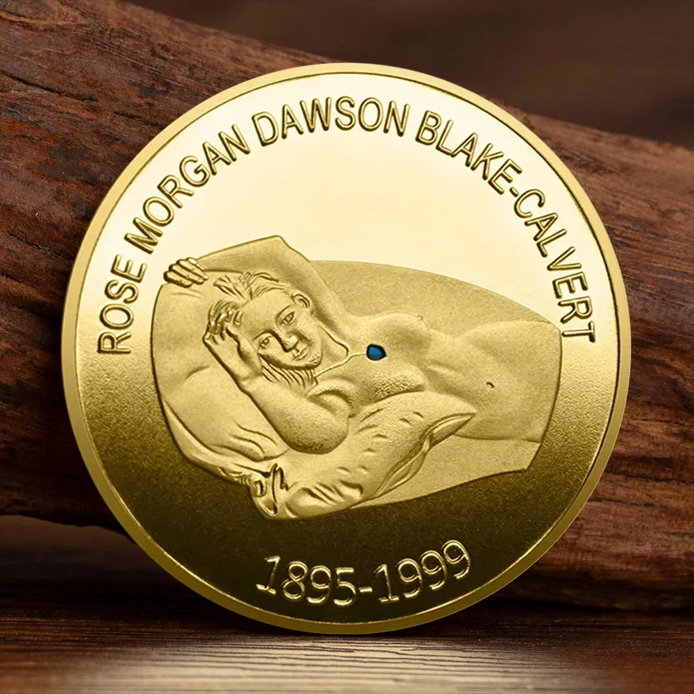 1895-1999 R.M.S Titanic Gold-plated Commemorative Coin Heart of The Ocean Collectible Coin Titanic Small Gift