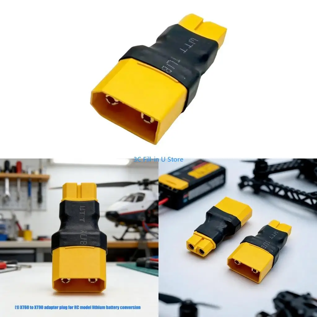 G8TA Battery Connectors XT90 to 60 Plugs Male Female Adapter,Direct Plugs-In Design
