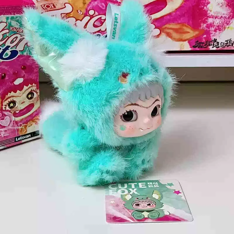 Kawaii Wakuku Blind Box ，Toy Fuzzy Trendy Doll Action ，Figure Surprise Gift for Children###100