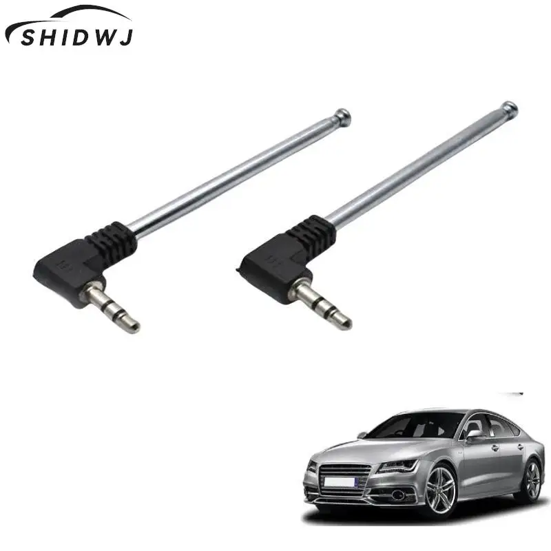 1pcs/2pcs Universal L Plug 3.5mm Male Jack External Antenna Signal Booster For Mobile Phone