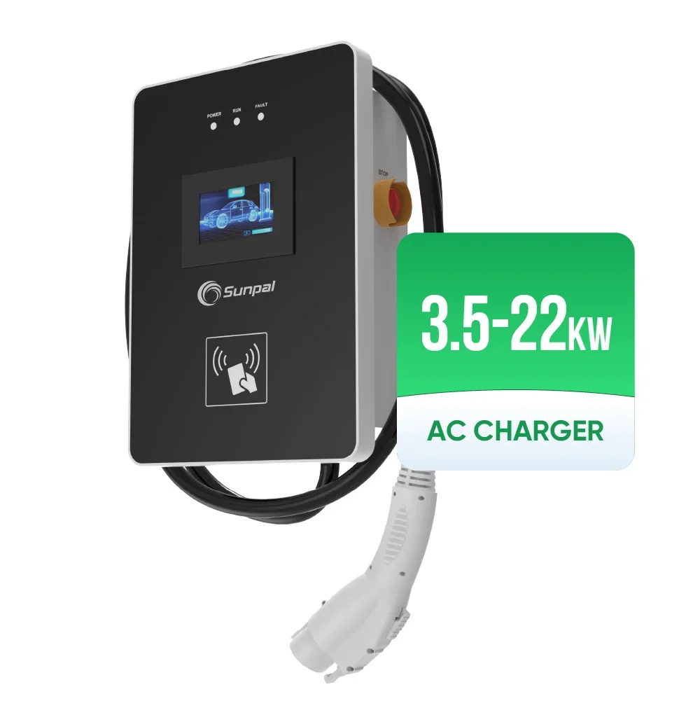 Sunpal Ev Charger Circuit 7Kw 10Kw 15Kw 20Kw Adapter Type 2 To 7Kw Power Intake Port Counter Weight Cable Retractor