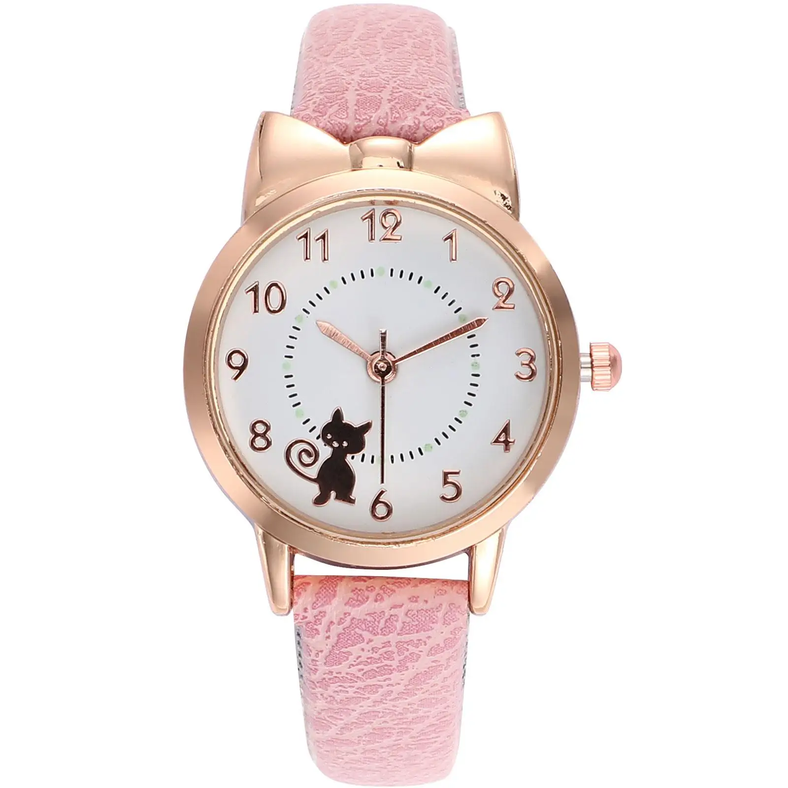 Children Watch Pink Strap Decorative Cartoon Watches for Strap Watch Kids Comfortable Casual