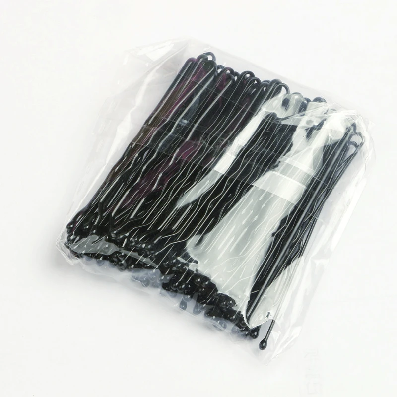 100 Pcs/Bags Wave Shaped Bobby Pin Women Alloy Simple Hairpins Metal Hair Clip Barrettes Bridal Hairstyle Tools Hair Accessories