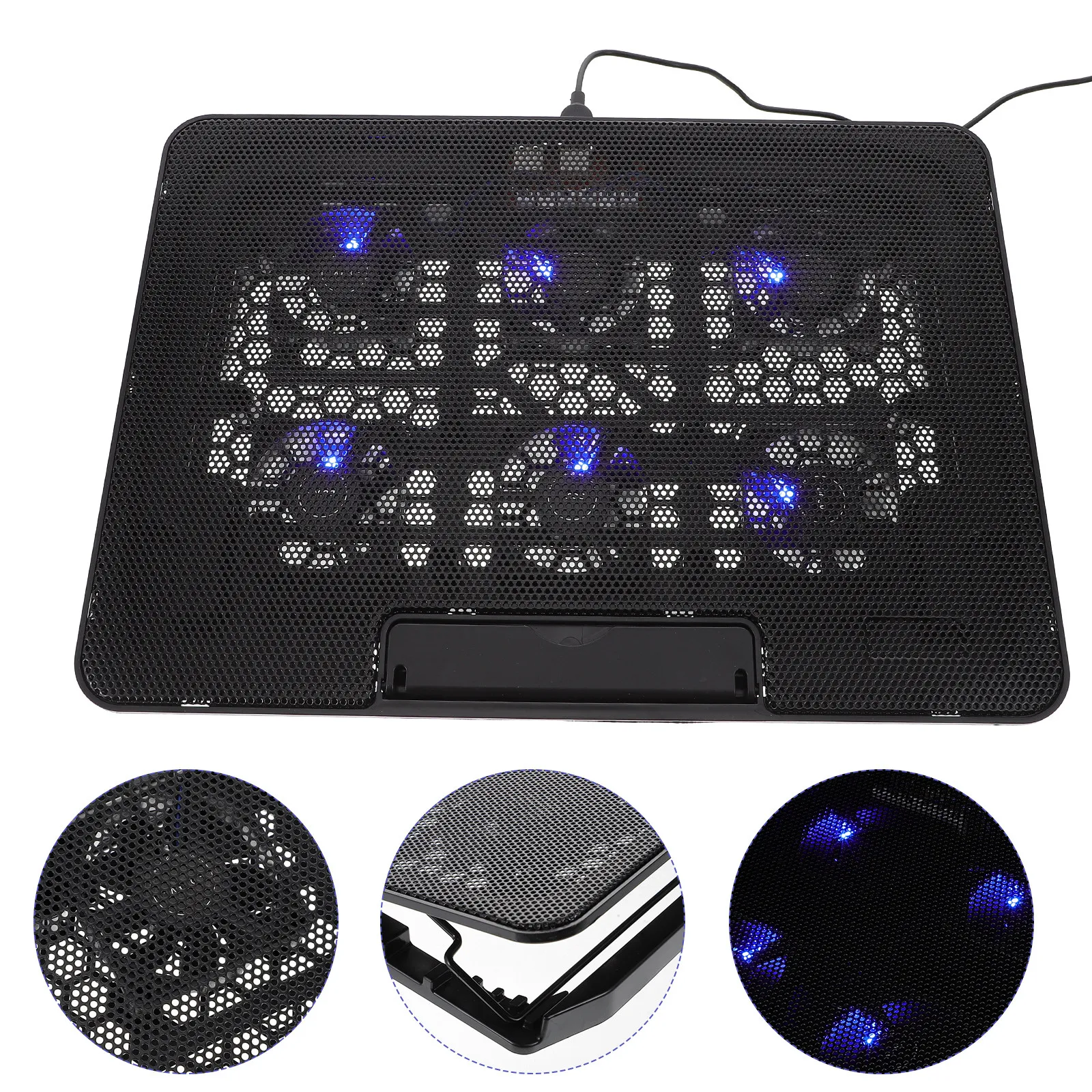 

Laptop Cooling Pad Stand Adjustable Height Usb Port Lightweight Slim For Travel Business Desktop Bed Use Laptop Cooler Holder