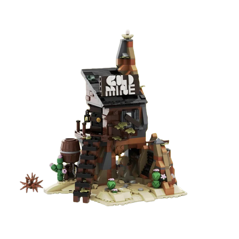 لعبة مكعبات بناء MOC، مخبأ سري، نموذج مشهد الشارع، لعبة تجميع إبداعية، هدية العيد مناسبة لجميع المتحمسين