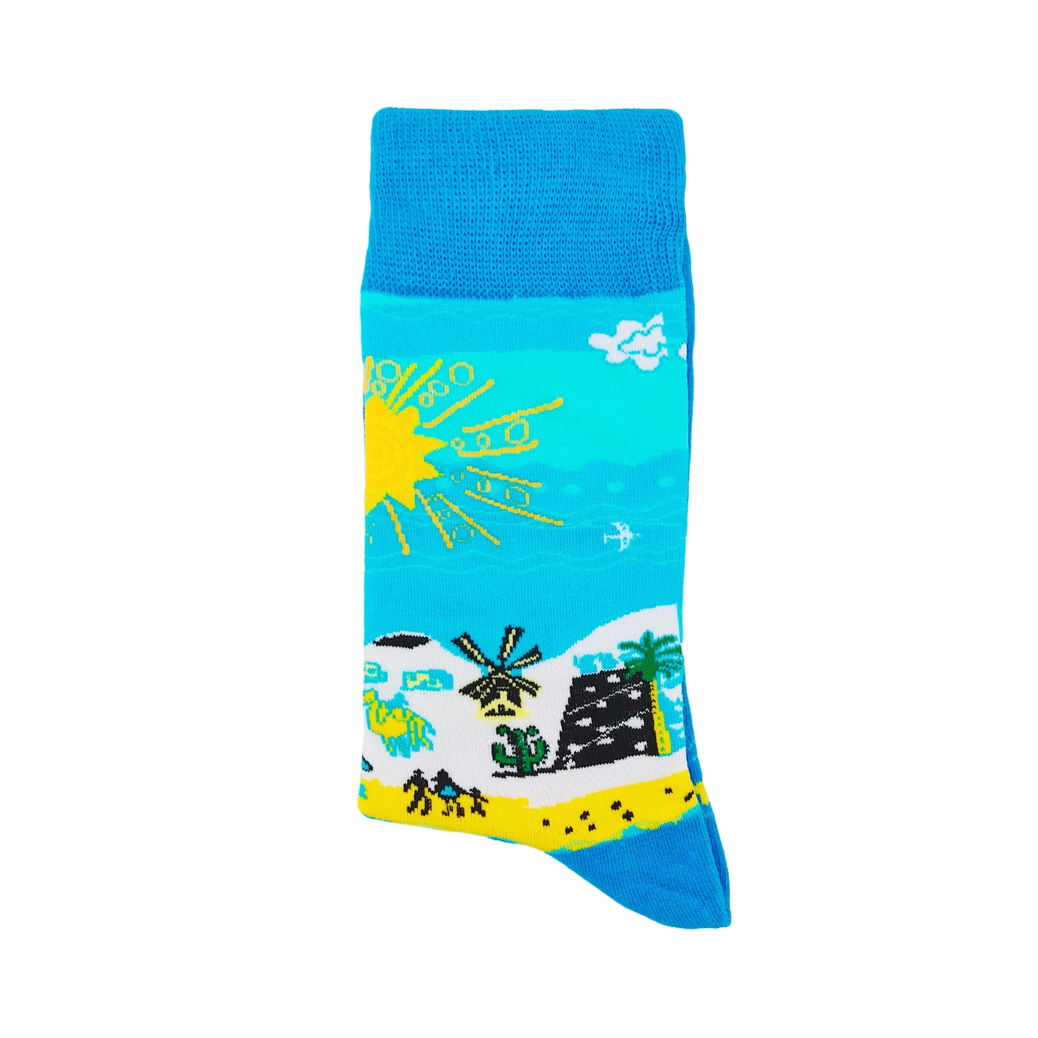 One Pair Packed HAILANG Beach Castle Tube Socks