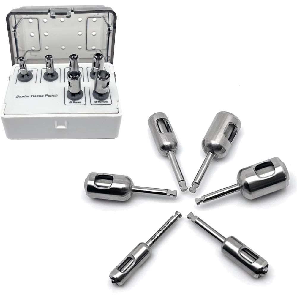 

Implant Drills Kit Implant Dental Trephine Bur Double Tissue Punch Stainless Steel Planting Tool Dentist Surgical Instruments