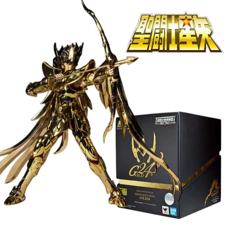 

Original Bandai Saint Cloth Myth Ex 24k Electroplated Gemini Saga Kanon Anime Saint Seiya Action Figure Collection Model Toy