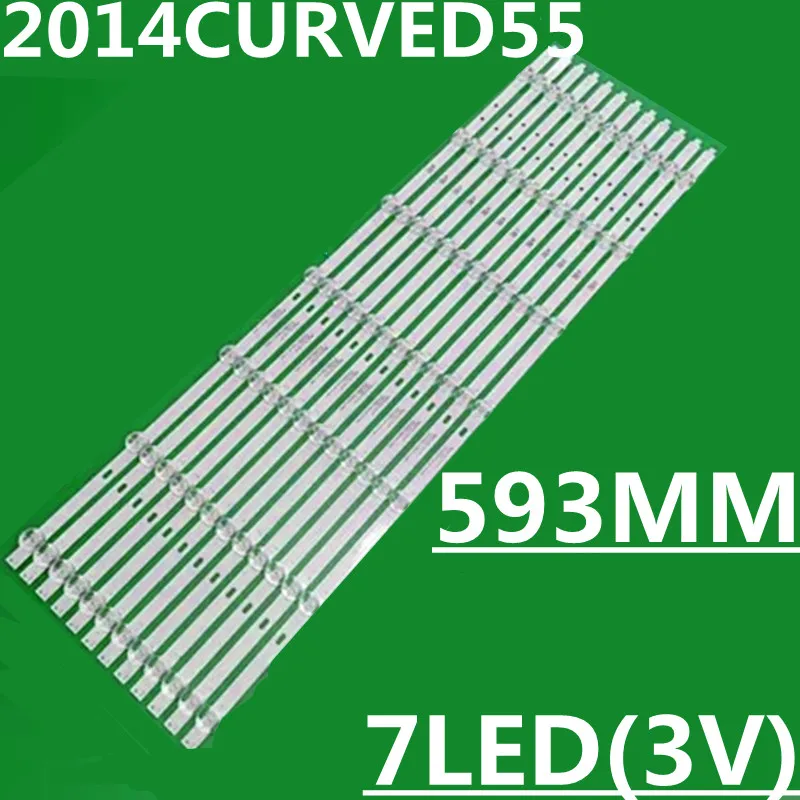 New LED Strip For 2014CURVED55_FCOM9_REV1.BN96-01206A 55CA9550 L55H9600A-CU 55PUS8700/12 55PUS8909/12 55PFS6909/12LED55XT810X