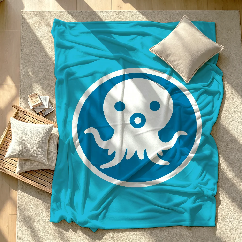 The O-Octonauts Marine Life Blanket Soft Warm And Thick Perfect For Bedroom Living Room Bed Sofa Camping Picnic Office Gift