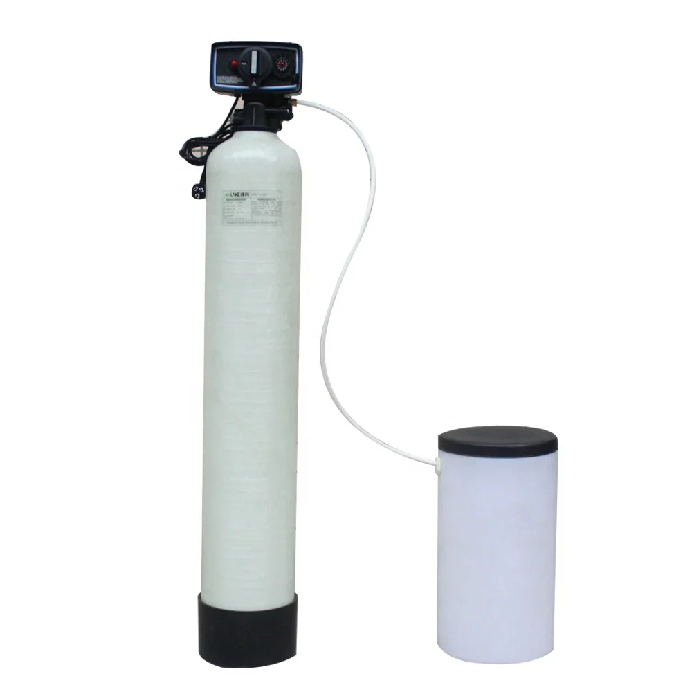 Ion exchange resin water softener stainless steel remove hardness filter treatment plant