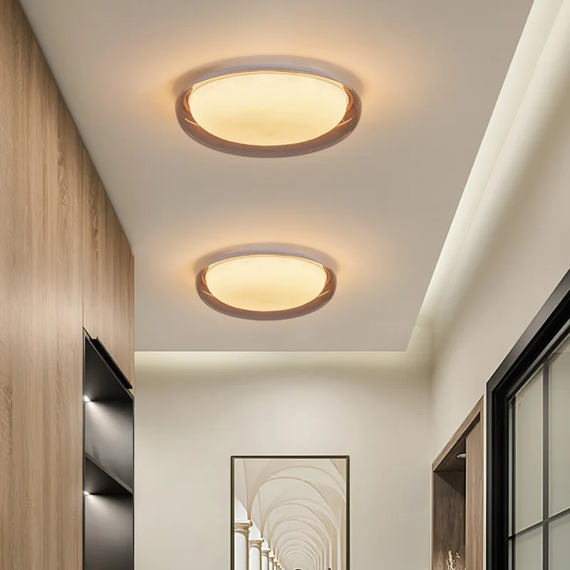 Round Acrylic Ceiling Lamps Designer Minimalist Decor Corridor Aisle Entrance Balcony Study Eye Protection LED Lighting Fixtures