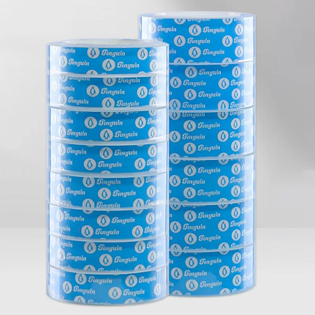 High Tape Transparent Easy Tear Clear Tape Refills for School Office Supplies High Adhesive Tape Rolls for Wrapping Dispenser