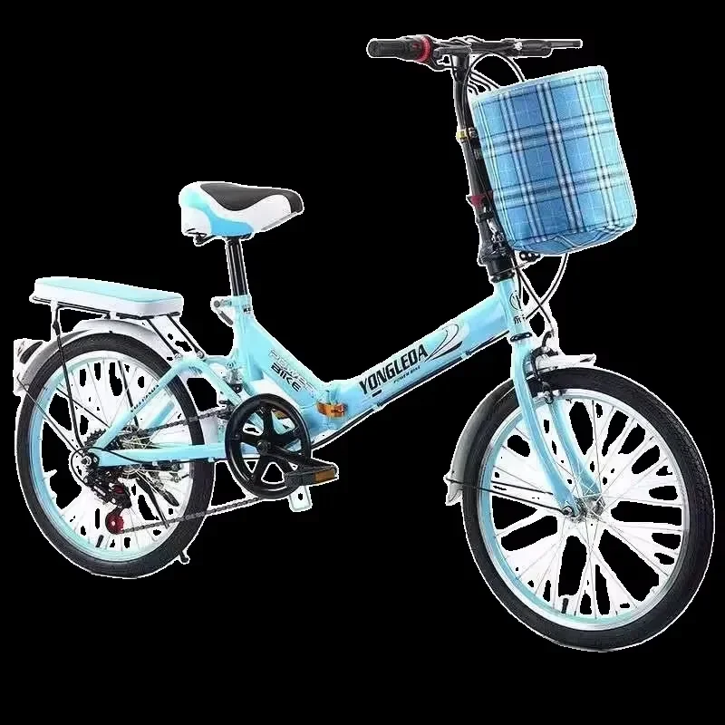 20-Inch carbon steel frame bicycle men's and women's lightweight foldable bicycle adult city folding bicycle