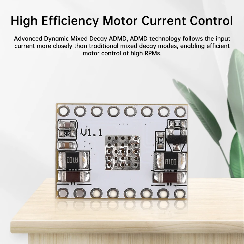 TB67S109 50V 4A Stepper Motor Driver Module Support 1/2 1/4 1/8 1/16 1/32 Built In TSD ISD POR Error Detection Circuit