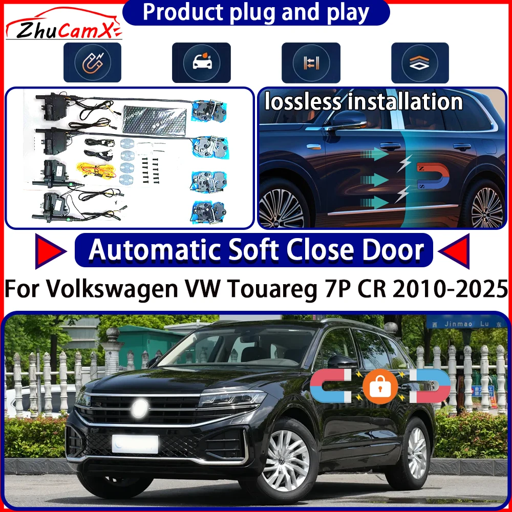 

OEM Door Lock Actuator for Volkswagen VW Touareg 7P CR 2010-2025 Soft Close Door Kit Power Latch System Auto Pull Door Easy