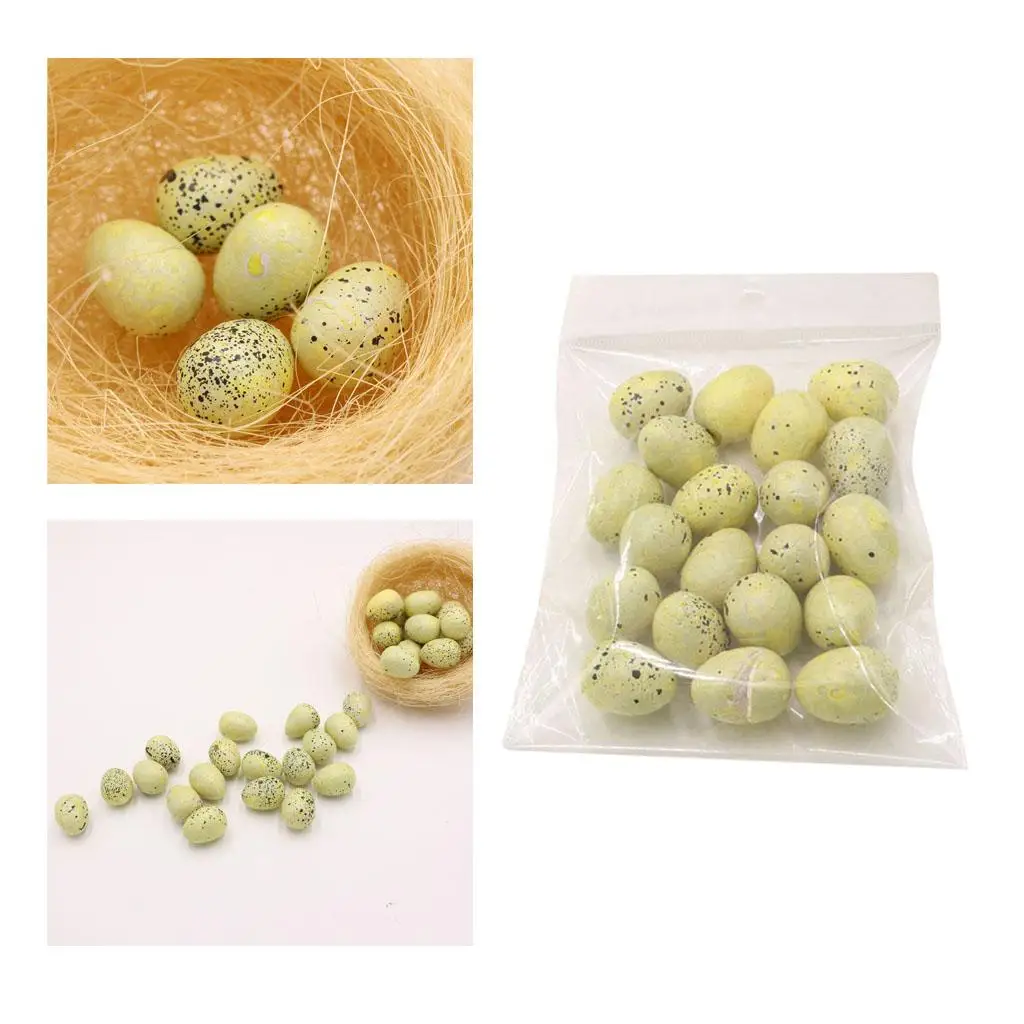 

Foam Bird Eggs Yellow Fake Decorative Balls Easter Craft for Home Decoration and Scrapbooking