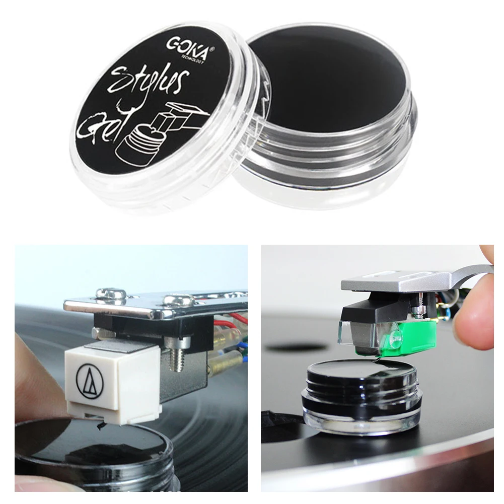 Vinyl Record Player Cleaner Anti-Static LP Cartridge Needle Cleaner Zero-Dust Phonograph Cleaning Gel Vinyl Record Cleaning Tool