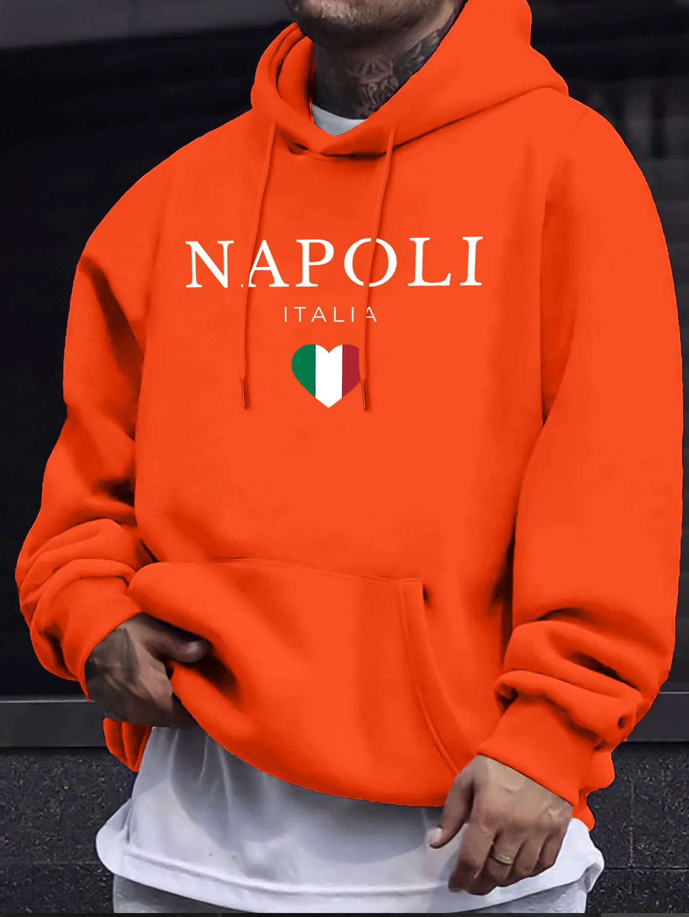 Napoli Italia-Jerséis informales con estampado de letras y bandera para hombre, Top de 12 colores, sudadera cálida de calle, Sudadera con capucha que combina con todo