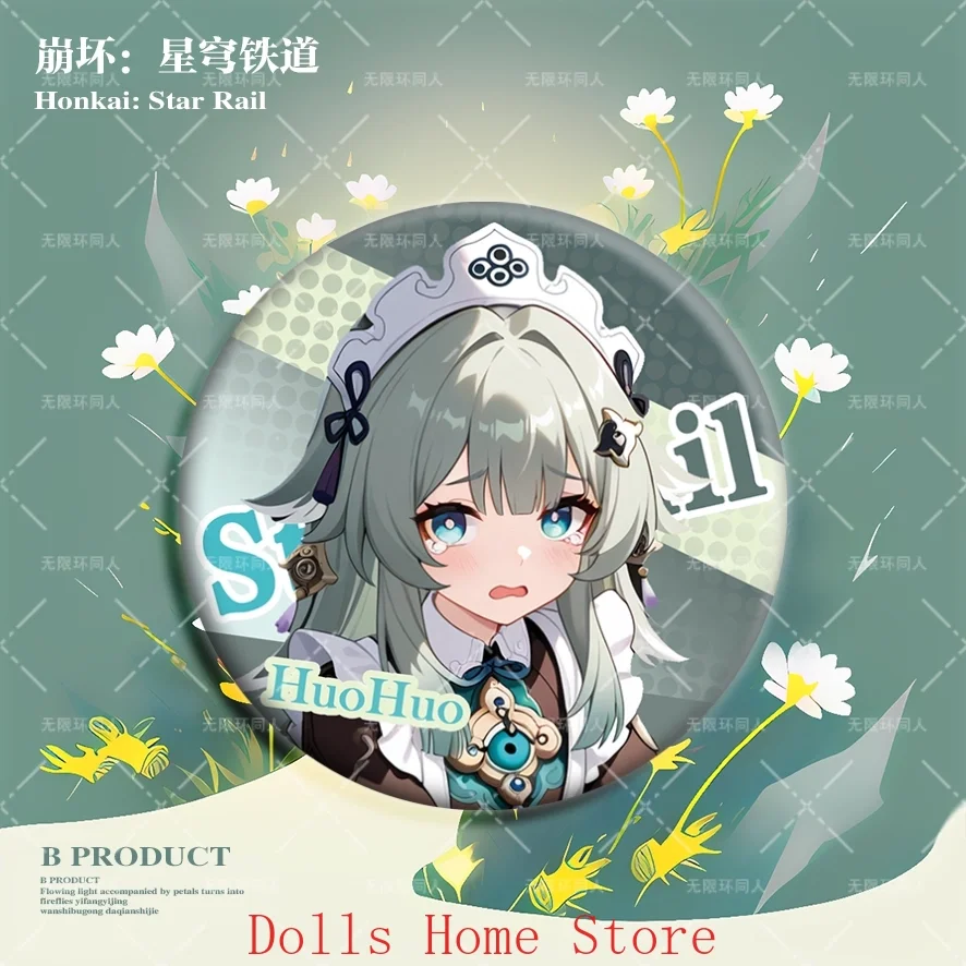 أنيمي HuoHuo Honkai: ستار السكك الحديدية تأثيري صفيح شارة الاكريليك حامل نموذج لجسم لوحة عرض الحلي لطيف هدية عيد ميلاد #2