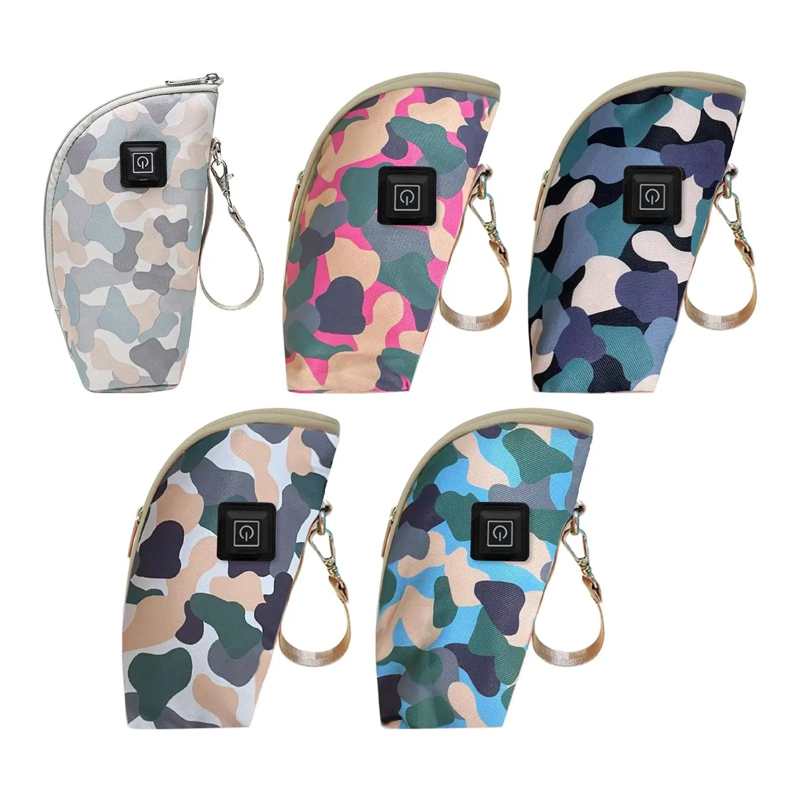 Kids Bottle Warmer Bag Portable Zipper Closure Thermal Sleeve Milk Keeper Adjustable Temperatures Breastmilk Bottle Heater