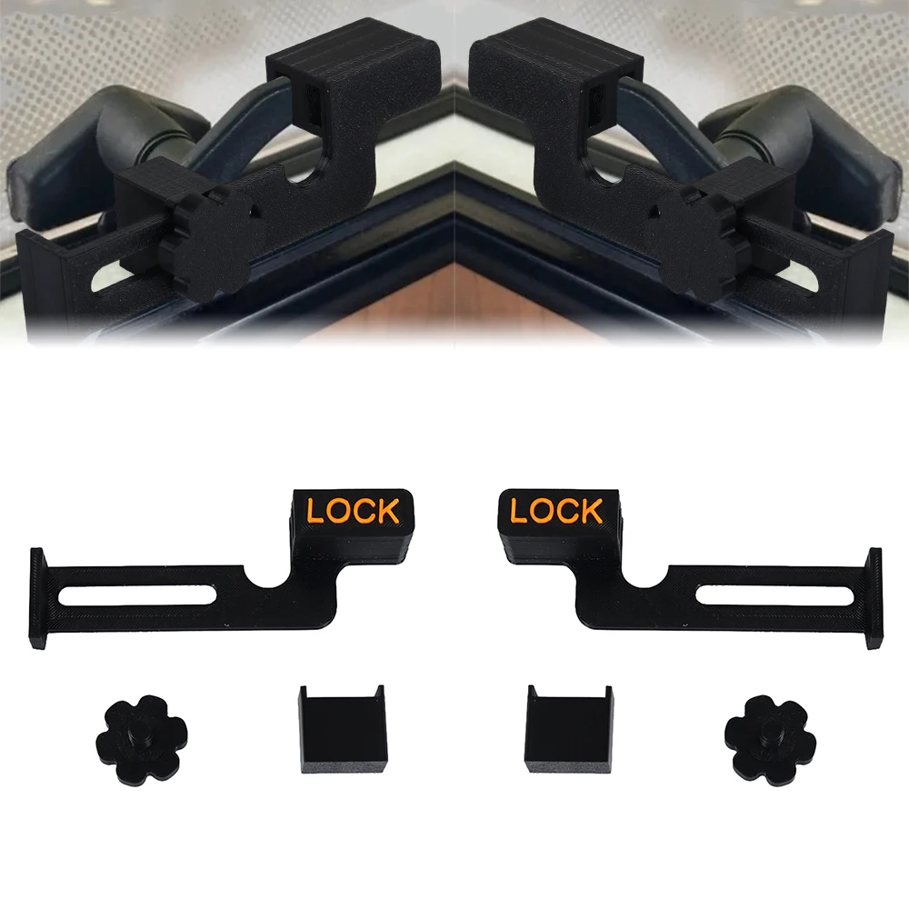 

Right/Left Caravan Window Safety Lock Plastic RV Window Security Lock Motorhome Left Right Sided Single For RV Accessories